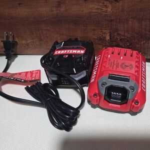 Craftsman CMCB101 20V Li-Ion Charger And CMCB202 V20 2Ah Battery